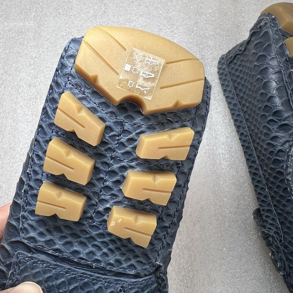 Coach Arlene Leather Loafer Alligator Pattern Teal Blue Womens Sz 11B Slip On - Picture 11 of 13